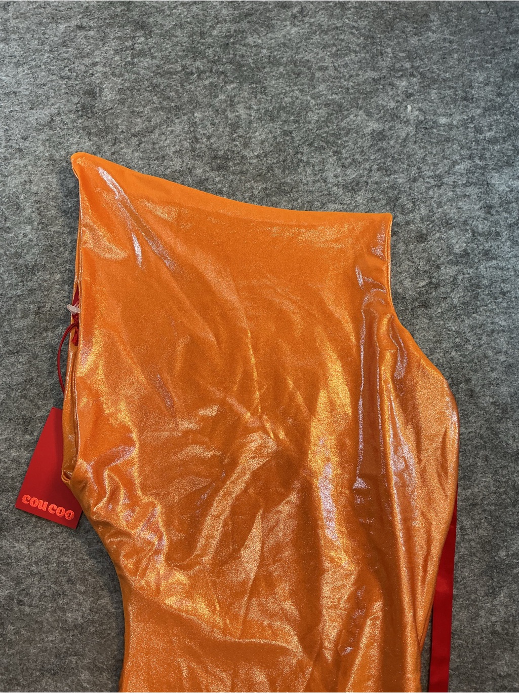Coucoo Intimates | Jani New! Orange Metallic One-Piece Bodysuit Size M — image 3 of 6